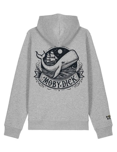 Sudadera hombre algodón orgánico Readers Club-Moby Dick