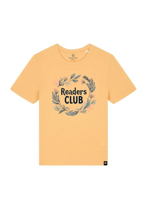 Camiseta mujer algodón orgánico Readers Club-Leaves and letters 2