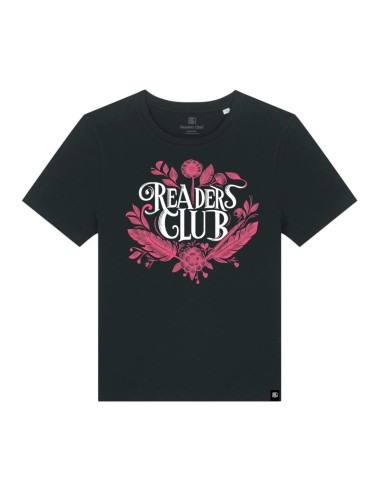 Camiseta mujer algodón orgánico Readers Club-Feathers and flowers