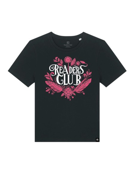 Camiseta mujer algodón orgánico Readers Club-Feathers and flowers