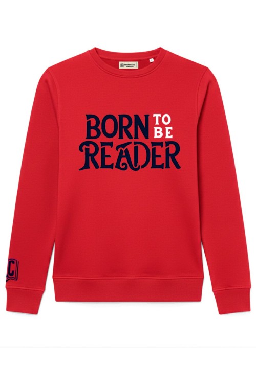 Sudadera mujer algodón orgánico Readers Club-Born to be Reader 2