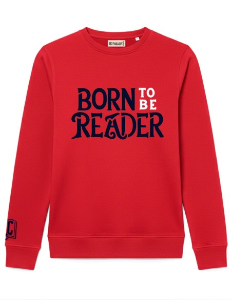 Sudadera mujer algodón orgánico Readers Club-Born to be Reader