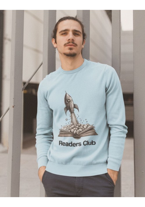 Sudadera hombre algodón orgánico Readers Club -Beyond the pages