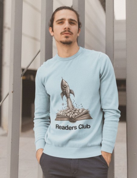 Sudadera hombre algodón orgánico Readers Club -Beyond the pages
