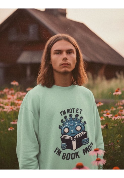 Sudadera algodón orgánico hombre Readers Club- I´m not E.T