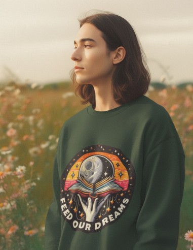 Sudadera algodón orgánico hombre Readers Club- Altar of dreams