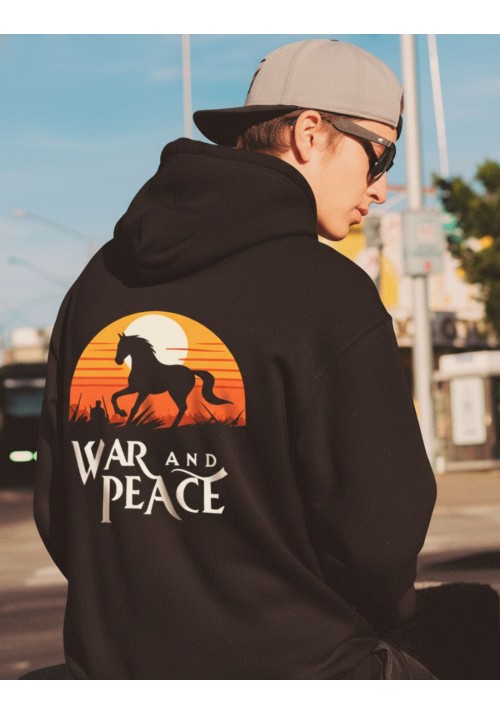 Sudadera hombre algodón orgánico Readers Club- War and Peace