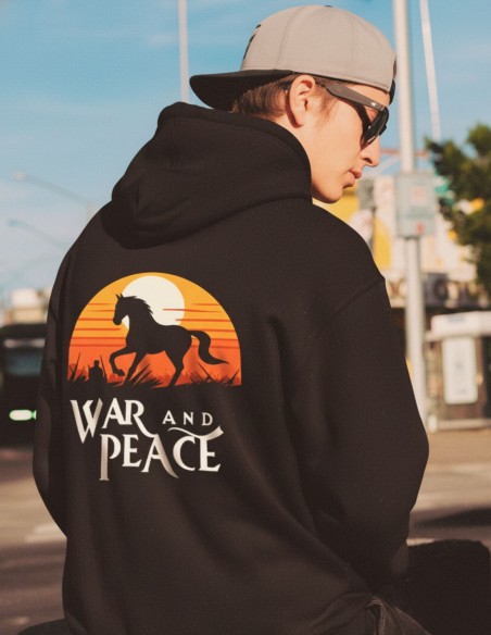 Sudadera hombre algodón orgánico Readers Club- War and Peace