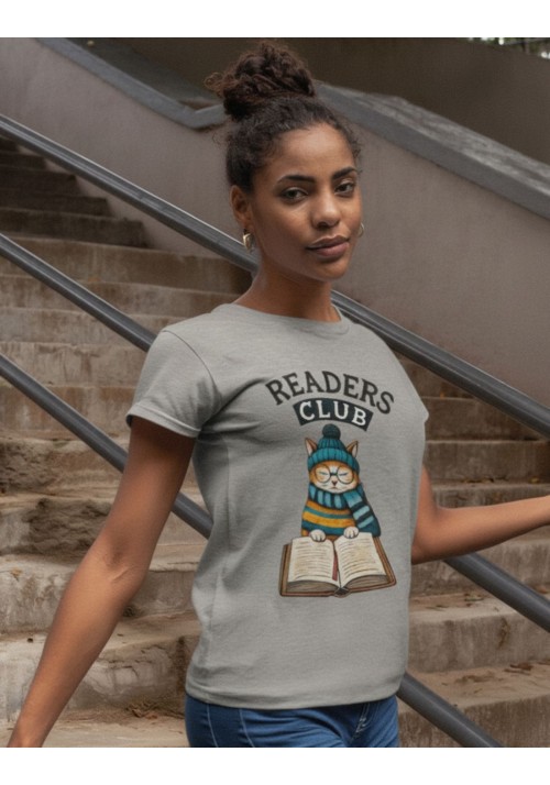 Camiseta mujer algodón orgánico Readers Club-Little Wizard Reader