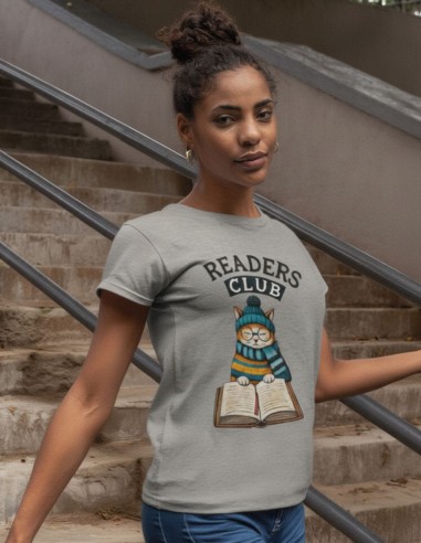 Camiseta mujer algodón orgánico Readers Club-Little Wizard Reader