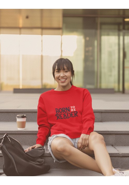 Sudadera mujer algodón orgánico Readers Club-Born to be Reader