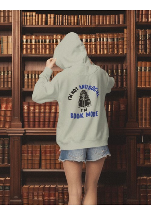 Sudadera mujer algodón orgánico Readers Club-I´m not antisocial 2