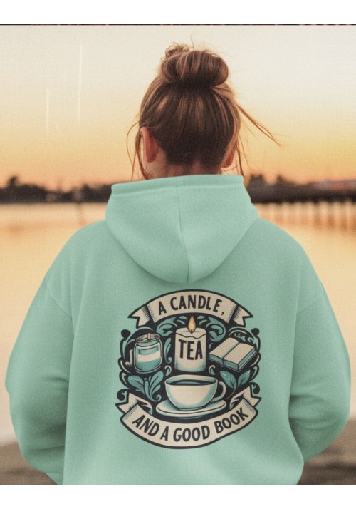Sudadera mujer algodón orgánico Readers Club-Relax moment