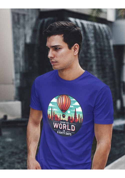 sudadera algodón orgánico hombre Readers Club Around the world in eighty days