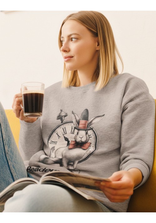 Sudadera mujer Readers Club White Rabbit Algodon ecologico