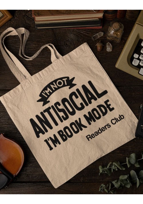 Tote Bag Im in book mode | Totebag de algodón orgánico para los amante de la literatura