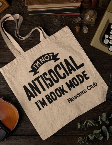 Tote Bag Im in book mode | Totebag de algodón orgánico para los amante de la literatura