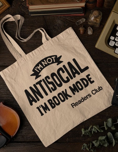 Tote Bag Im in book mode | Totebag de algodón orgánico para los amante de la literatura